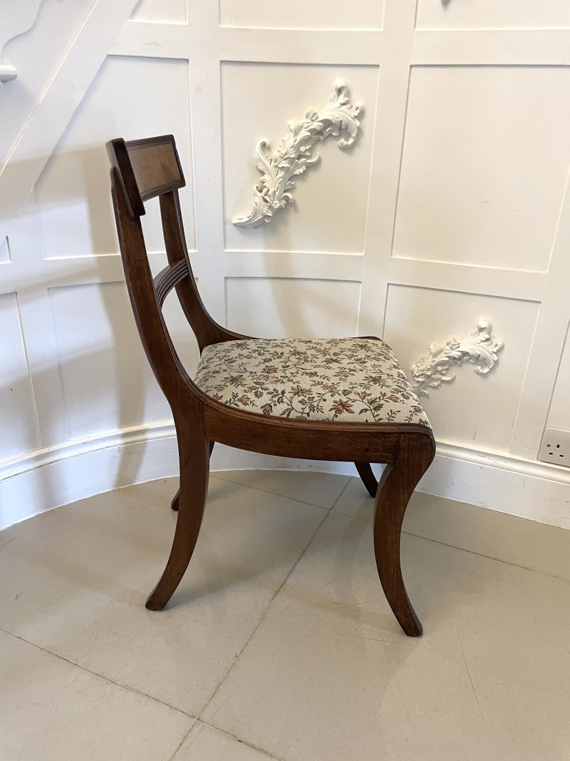 Set of 6 Antique Regency Quality Mahogany Dining Chairs - Image 6